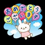 スタンプ · やさしいうさぎ