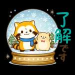 雪とぽんぽこたぬき❄️
