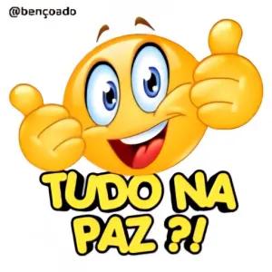 TUDO NA PAZ ?! - getsticker.com