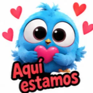 Aquí estamos - getsticker.com