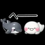 ぷくつやシール風♡ず～っと使える海生き物