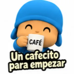 CAFÉ Un cafecito para empezar - getsticker.com