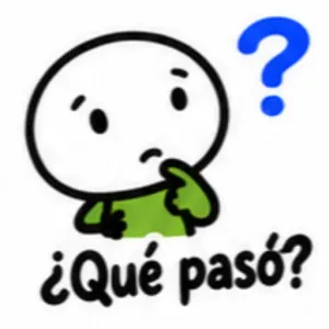 ¿Qué pasó? - getsticker.com