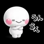 ぷくつやシール風♡ず～っと使えるお返事