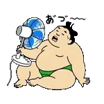 動くおすもうちゃん【アツい日も使える】