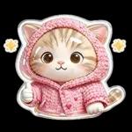 ぷっくりにゃん♡大人かわいいシール風