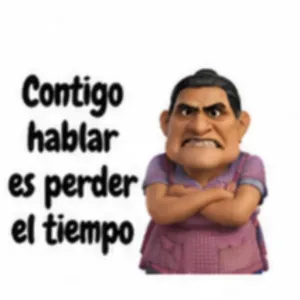 Contigo hablar es perder el tiempo - getsticker.com
