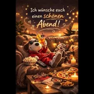 Ich wünsche euch einen schönen Abend! - getsticker.com