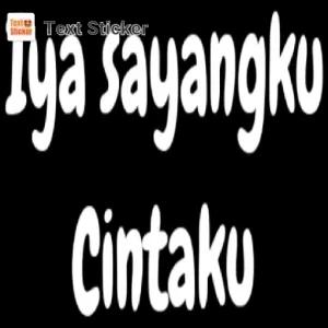 Iya sayangku Cintaku - getsticker.com
