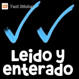 Leido y enterado - getsticker.com
