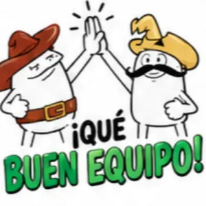 ¡QUÉT BUEN EQUIPO! - getsticker.com