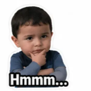 Hmmm... - getsticker.com