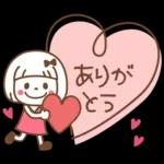 吹き出し♡おかっぱちゃん