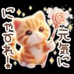 毎日送りやすい茶トラのスタンプ♡