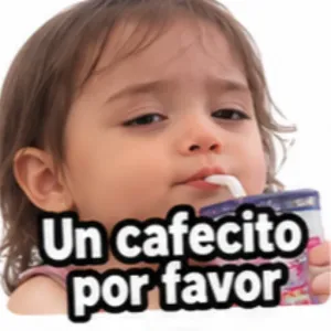 Un cafecito por favor - getsticker.com