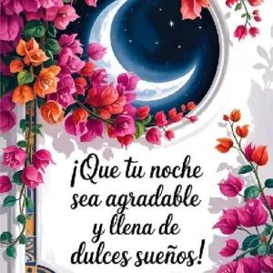 ¡Que tu noche sea agradable y llena de dulces sueños! - getsticker.com