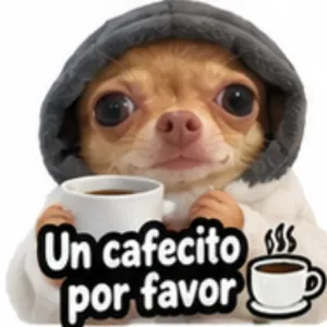 Un cafecito por favor - getsticker.com