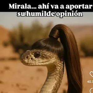 Mirala... ahí va a aportar su humilde opinión - getsticker.com