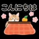 冬の毎日と年末年始☆猫たちのスタンプ２