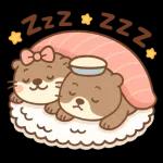 ラッコのあまいひととき