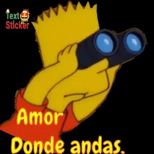 Amor Donde andas. - getsticker.com