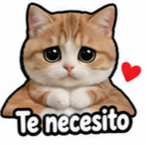 Te necesito - getsticker.com