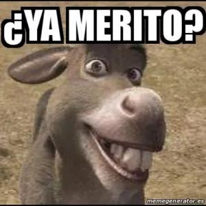 ¿YA MERITO? - getsticker.com