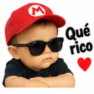 M Qué rico - getsticker.com