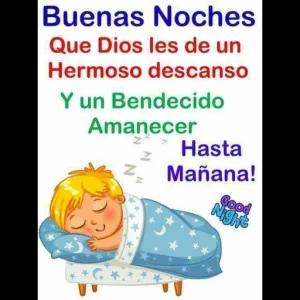 Buenas Noches Que Dios les de un Hermoso descanso Y un Bendecido Amanecer Hasta Mañana! Good Night - getsticker.com