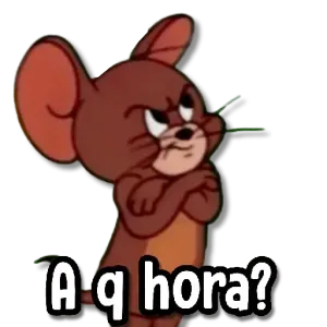 A q hora? - getsticker.com