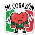 Corazón Tricolor 💚🤍❤️