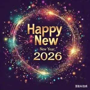 Happy New Year, 2026 - getsticker.com