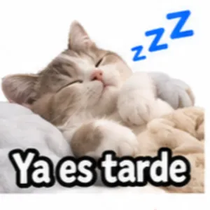 zzz Ya es tarde - getsticker.com