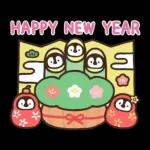 ねこぺん日和 冬のぬくもりスタンプ