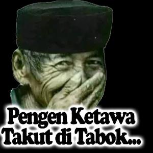 Pengen Ketawa Takut di Tabok... - getsticker.com