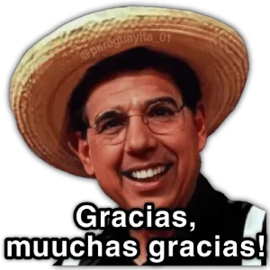 @paraguayita_01 Gracias, muuchas gracias! - getsticker.com