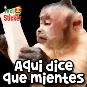 Aqui dice que mientes - getsticker.com