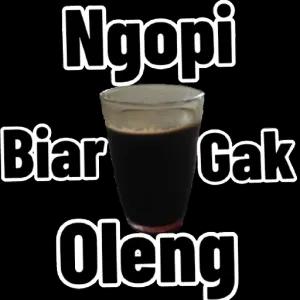 Ngopi Biar Oleng Gak - getsticker.com