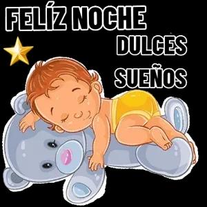 FELIZ NOCHE DULCES SUEÑOS - getsticker.com