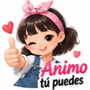 Animo tú puedes - getsticker.com