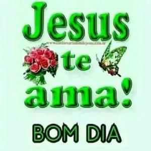 Jesus te ama! BOM DIA - getsticker.com