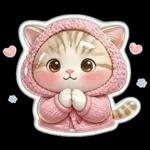 ぷっくりにゃん♡大人かわいいシール風