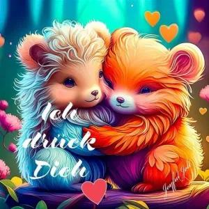 Ich drück Dich - getsticker.com