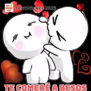 TE COMERÉ A BESOS - getsticker.com