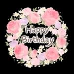 ふんわり春の花とやさしい挨拶スタンプ