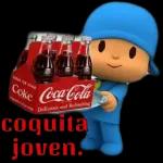 Coke Coca-Cola Delicious and Refreshing coquita joven.