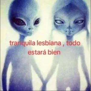 tranquila lesbiana , todo estará bien - getsticker.com