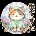 にゃんこたちの梅雨だより