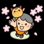 ばぁば❤︎言葉はいらない春のスタンプ