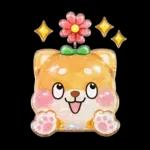 ぷくつやシール春❤️いやしばいぬ❤️犬敬語